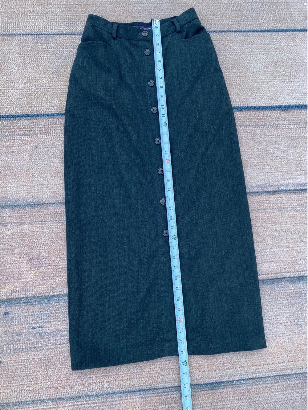 Ralph Lauren collection purple label vintage Americana wool blend button maxi 4 - Picture 6 of 7